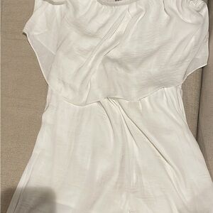 Naked Zebra White Cropped Jumpsuit